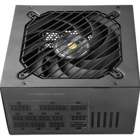 Mars Gaming Fuente de Alimentación MPB1000PSI 1000W ATX 3.1 PCIe 5.1 80 Plus Gold Modular con Ventilador 140mm AI2-RPM, DC-DC, Conector 12V-2x6, Condensadores Japoneses